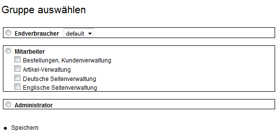 Gruppenauswahl