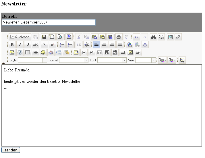 Newsletter-Editor