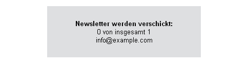 Sende-Prozess mit Statusanzeige