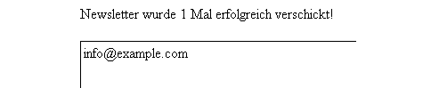 Erfolgsanzeige