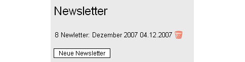Versendete Newsletter